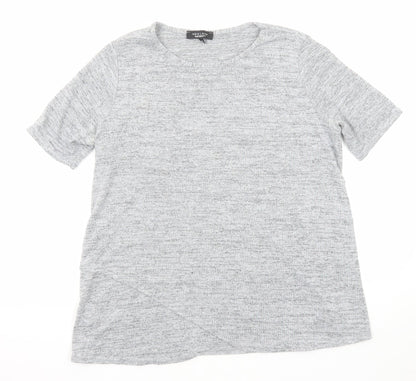 Womens UK Size 12 New Look Grey Basic T-Shirt