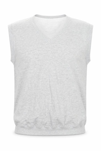 Hustler Mens Grey Cotton Vest Sweatshirt Size M