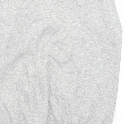 Hustler Mens Grey Cotton Vest Sweatshirt Size M