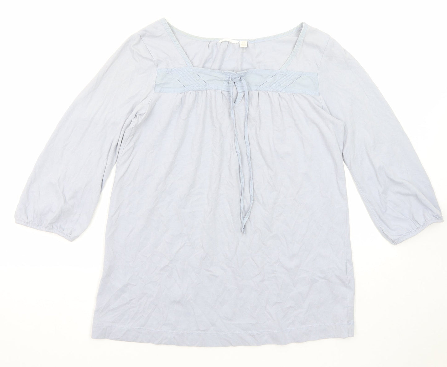 Womens UK Size XS Uniqlo Blue Basic T-Shirt