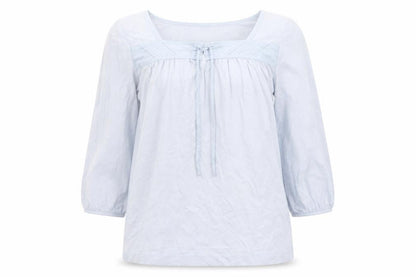 Womens UK Size XS Uniqlo Blue Basic T-Shirt
