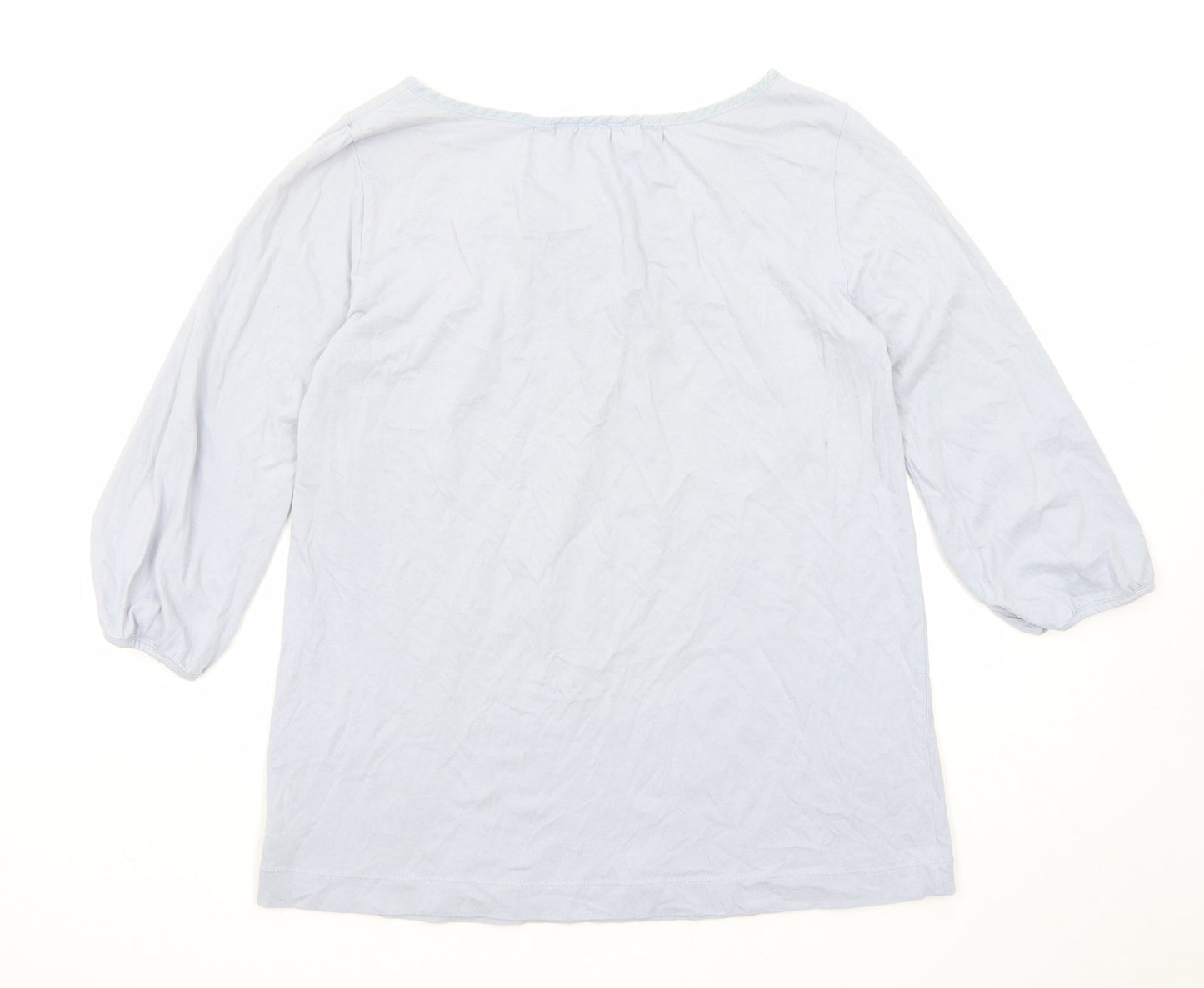 Womens UK Size XS Uniqlo Blue Basic T-Shirt