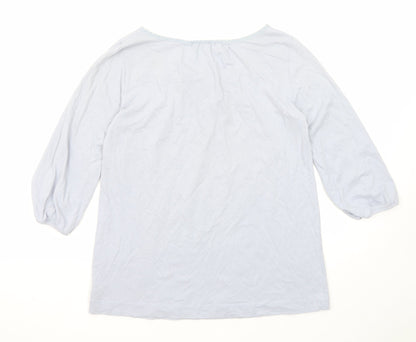 Womens UK Size XS Uniqlo Blue Basic T-Shirt