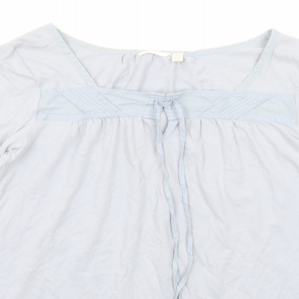 Womens UK Size XS Uniqlo Blue Basic T-Shirt