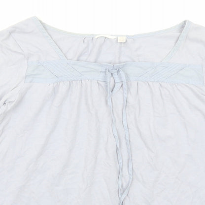 Womens UK Size XS Uniqlo Blue Basic T-Shirt