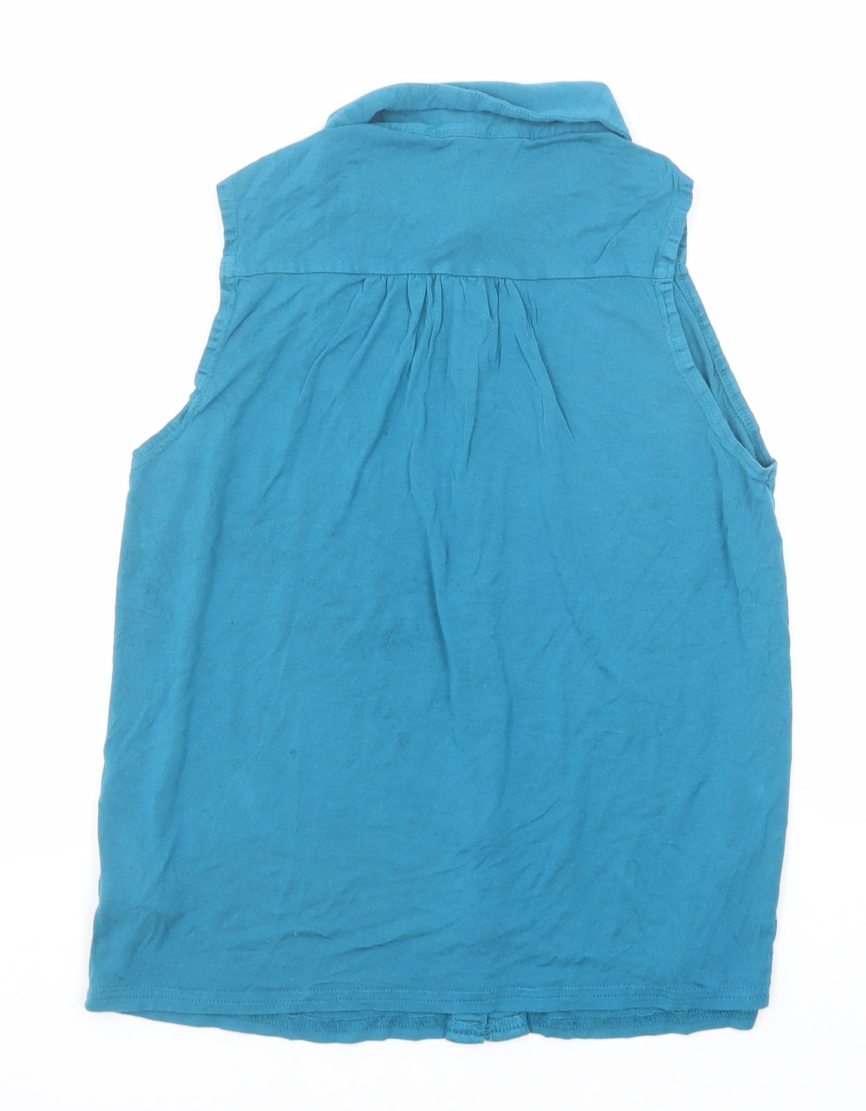 Womens UK Size 12 New Look Blue Basic Button-Up