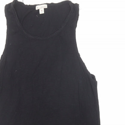 Womens UK Size XS Gap Black Basic Tank