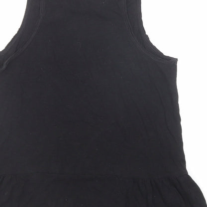 Womens UK Size XS Gap Black Basic Tank