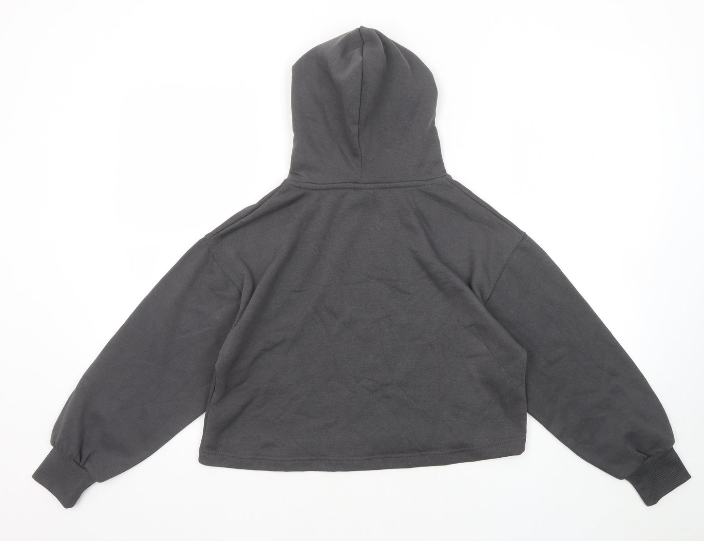 Zara Girls Grey Cotton Pullover Hoodie Size 11-12 Years Pullover - Sunday