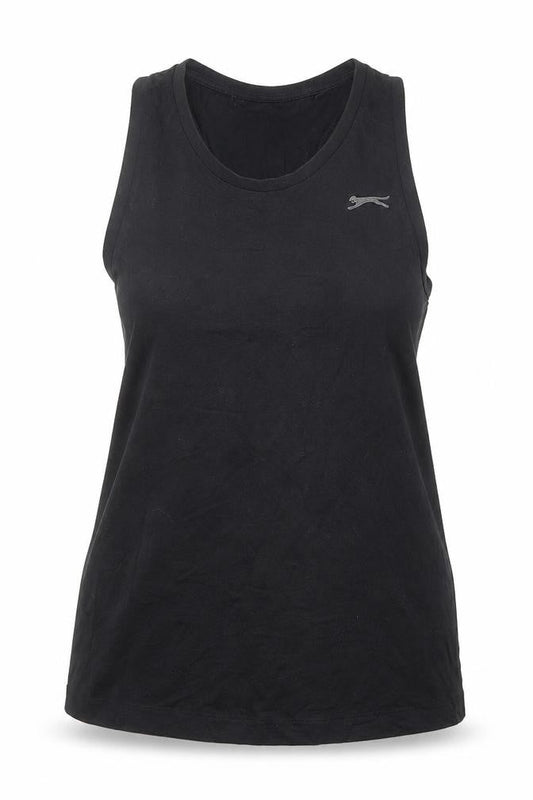 Womens UK Size XL Slazenger Black Basic Tank