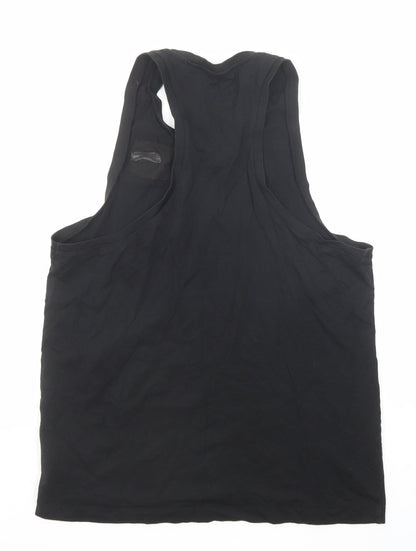 Womens UK Size XL Slazenger Black Basic Tank