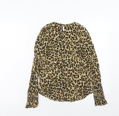 Womens UK Size 6 H&M Brown Basic Blouse