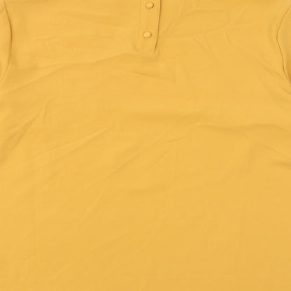 Womens UK Size 10 NEXT Yellow Basic Blouse