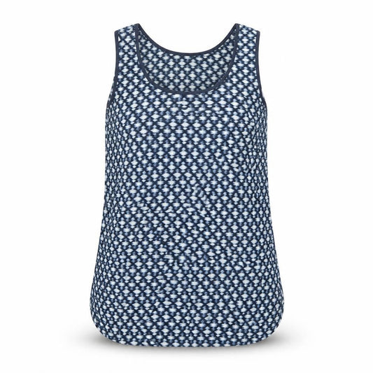 Womens UK Size XS Mango Blue Basic Tank