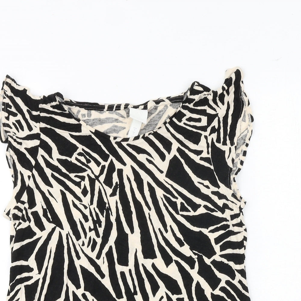 Womens UK Size S H&M Black Basic Tank