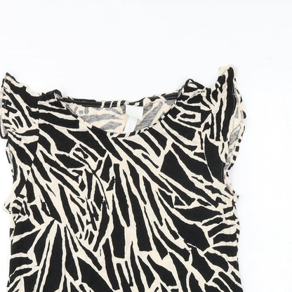 Womens UK Size S H&M Black Basic Tank