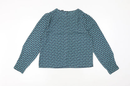 Womens UK Size 8 H&M Green Basic Blouse