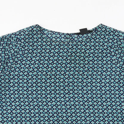 Womens UK Size 8 H&M Green Basic Blouse