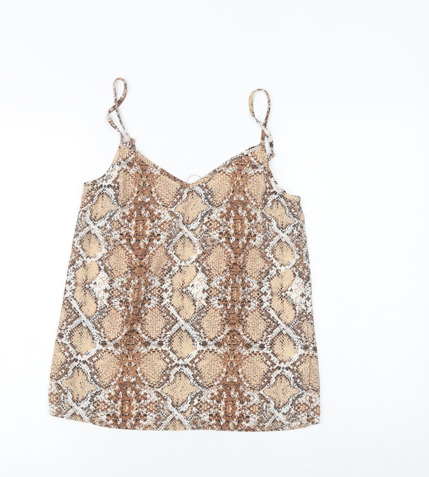 Womens UK Size 6 Marks and Spencer Brown Camisole Tank