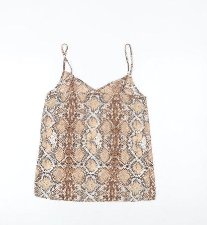 Womens UK Size 6 Marks and Spencer Brown Camisole Tank