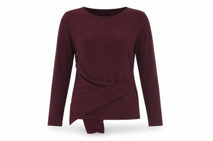 Dorothy Perkins Womens Red Polyester Basic T-Shirt Size 12 Boat Neck - Front Detail