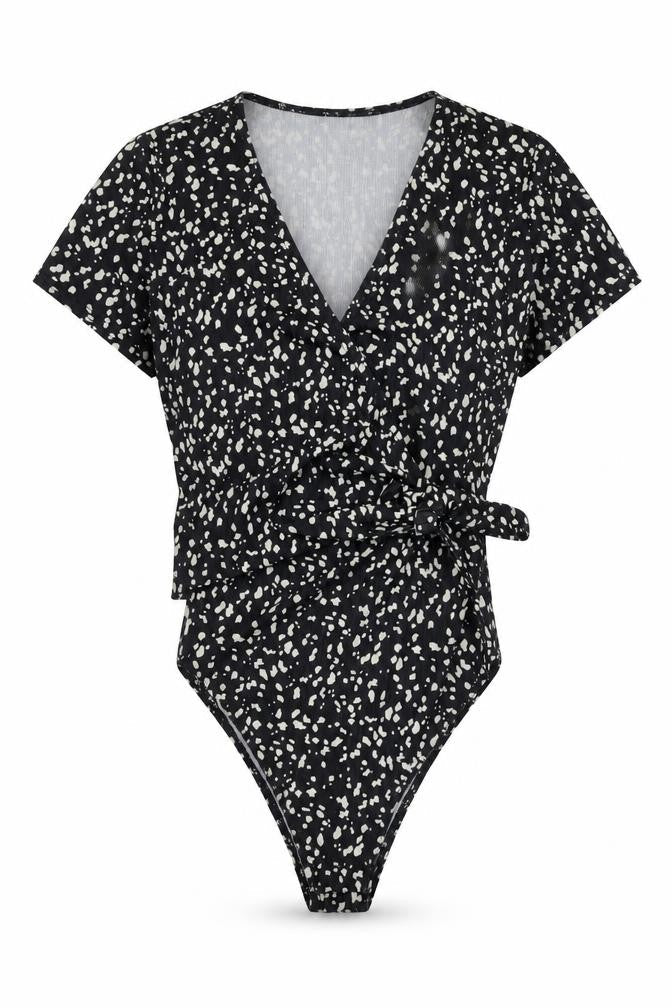 Womens UK Size 8 New Look One-Piece Black Bodysuit
