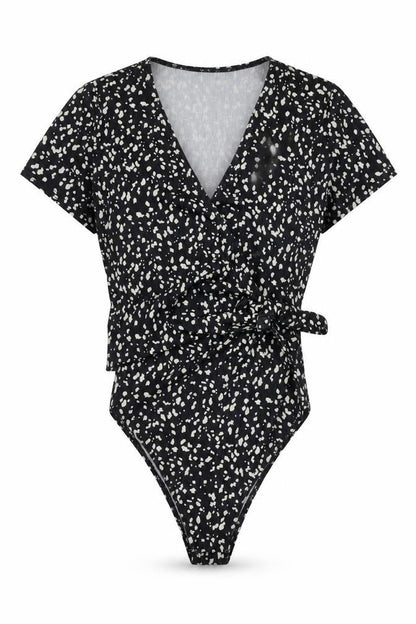Womens UK Size 8 New Look One-Piece Black Bodysuit