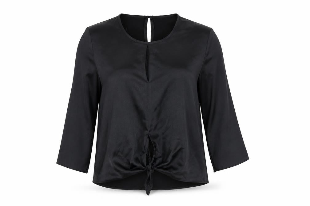 Womens UK Size 6 River Island Black Basic Blouse
