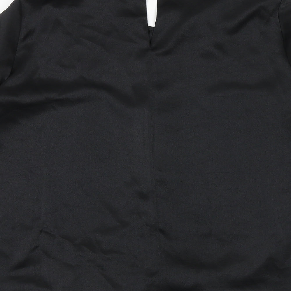 Womens UK Size 6 River Island Black Basic Blouse