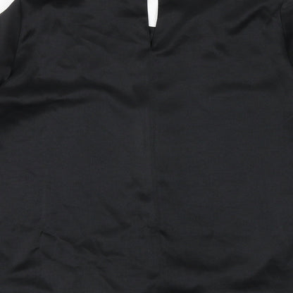 Womens UK Size 6 River Island Black Basic Blouse