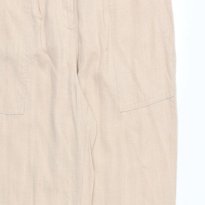 Womens UK Size 12 Per Una Extra-Slim Fit  Pink Trousers