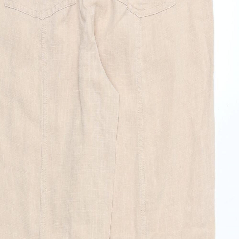 Womens UK Size 12 Per Una Extra-Slim Fit  Pink Trousers