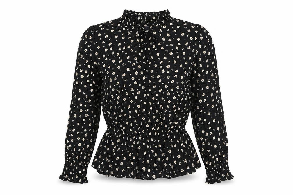 Womens UK Size 8 Marks and Spencer Black Basic Blouse