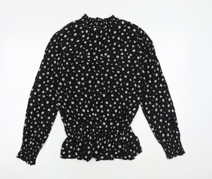 Womens UK Size 8 Marks and Spencer Black Basic Blouse