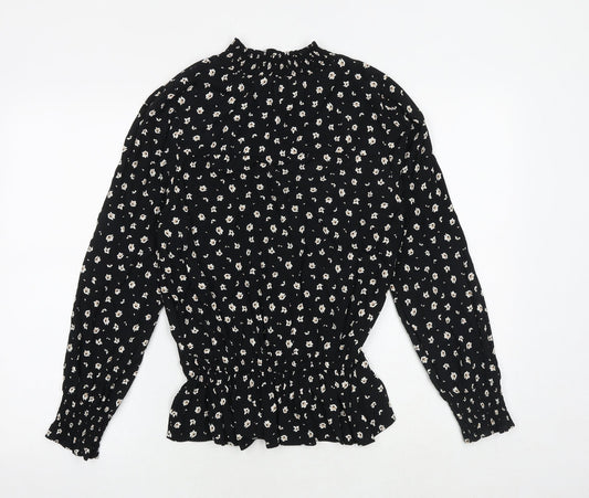 Womens UK Size 8 Marks and Spencer Black Basic Blouse