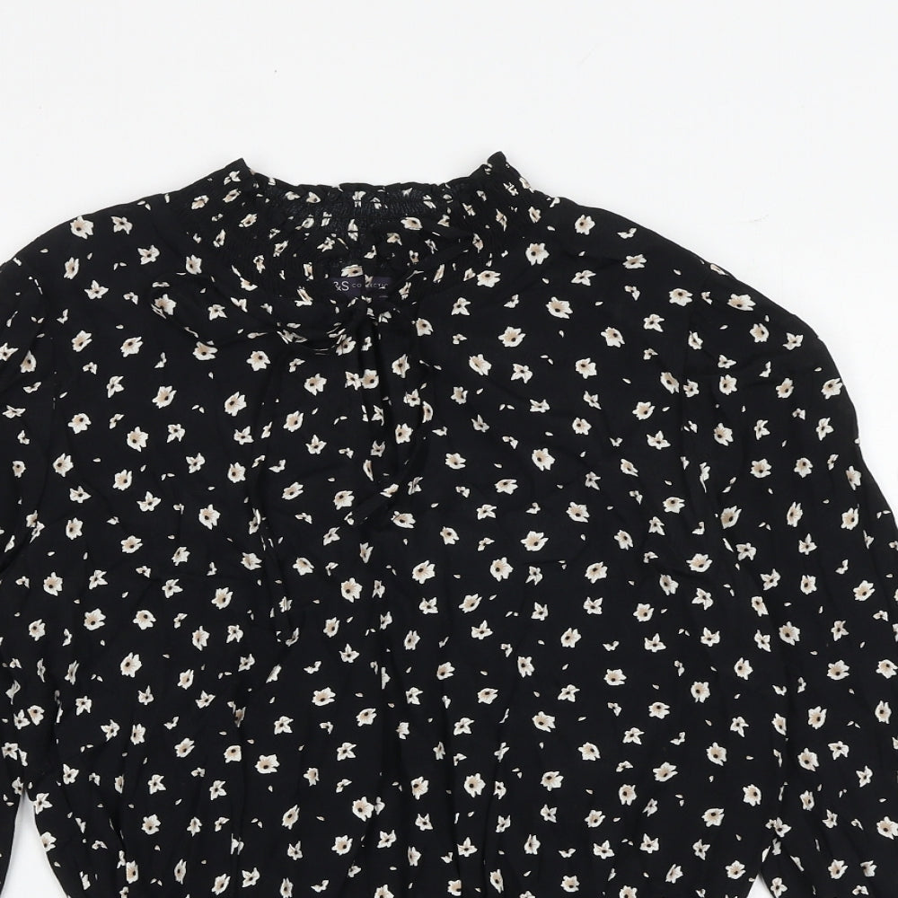 Womens UK Size 8 Marks and Spencer Black Basic Blouse