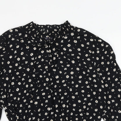 Womens UK Size 8 Marks and Spencer Black Basic Blouse