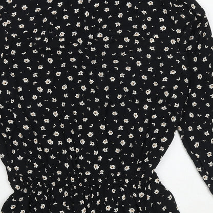 Womens UK Size 8 Marks and Spencer Black Basic Blouse