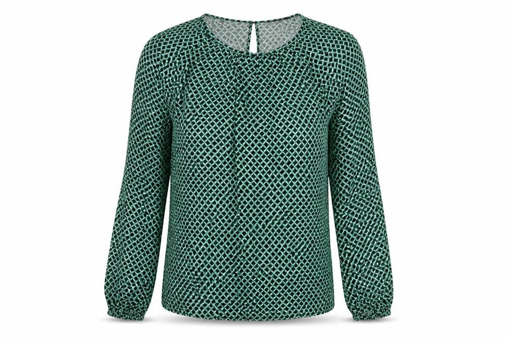 Womens UK Size 6 Marks and Spencer Green Basic Blouse