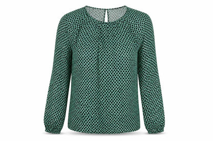 Womens UK Size 6 Marks and Spencer Green Basic Blouse