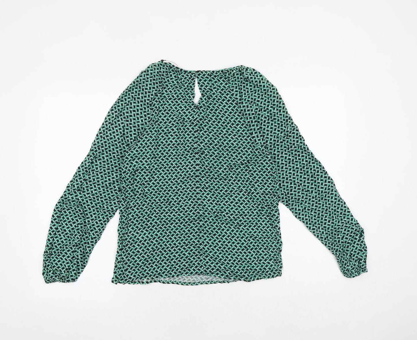 Womens UK Size 6 Marks and Spencer Green Basic Blouse