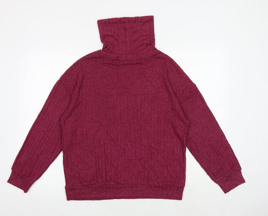 Womens UK Size S Marks and Spencer Pink Pullover Sweatshirt