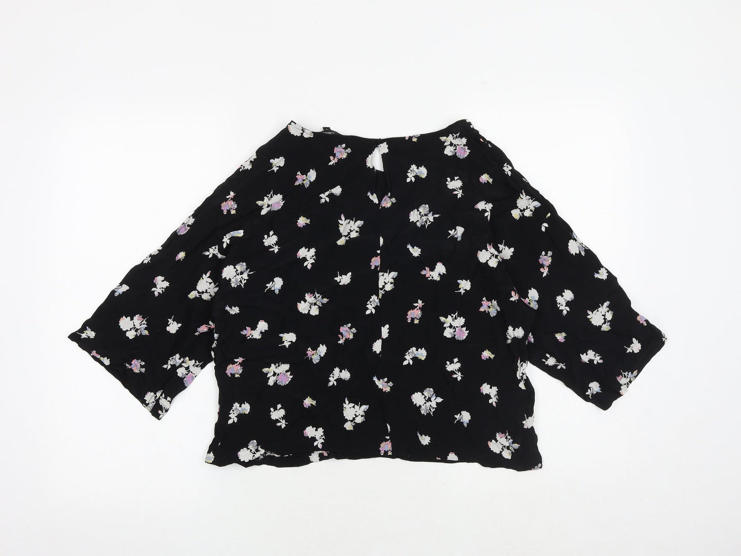 Womens UK Size 14 NEXT Black Basic Blouse