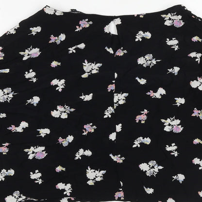 Womens UK Size 14 NEXT Black Basic Blouse