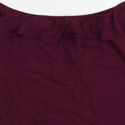 Womens UK Size 12 Oasis Purple Basic Blouse