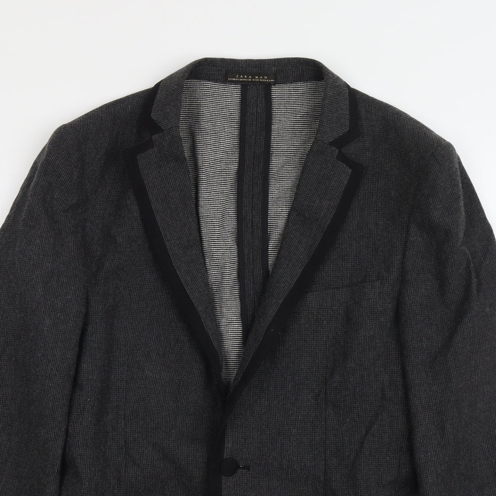Mens UK Size 36 Zara Regular Grey Suit Jacket