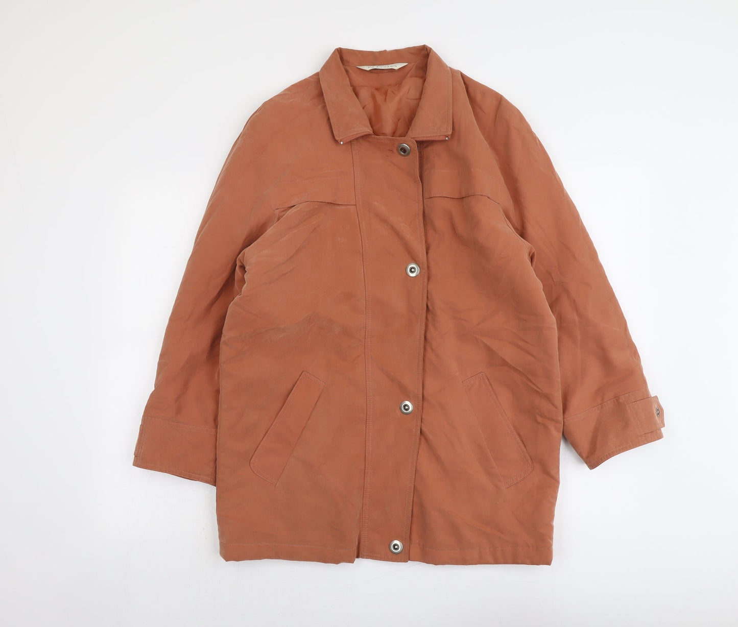 Modern Womens Orange Jacket Size 12 Zip