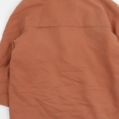 Modern Womens Orange Jacket Size 12 Zip