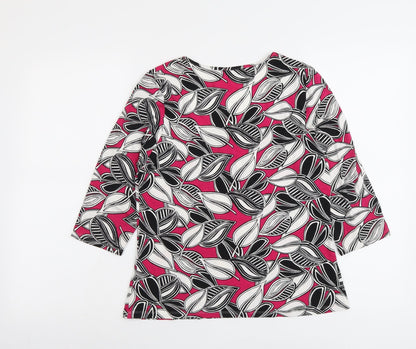Womens UK Size 14 Marks and Spencer Multicoloured Basic Blouse
