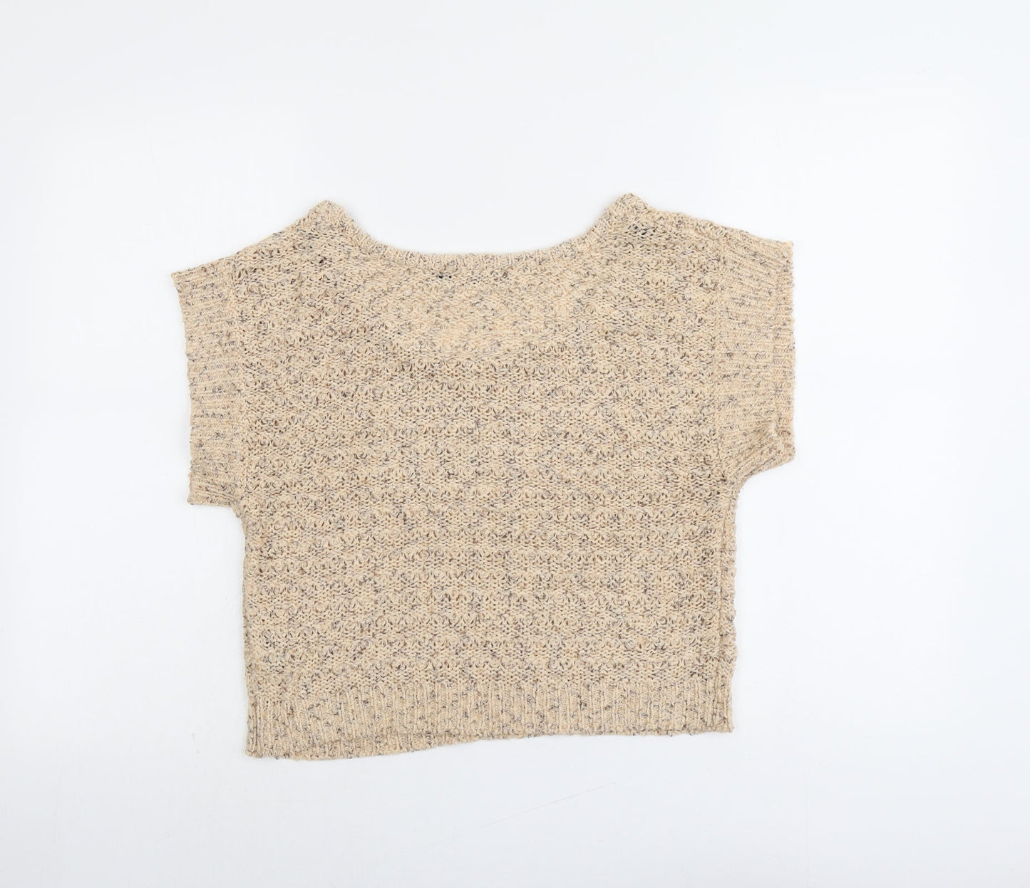 Sportsgirl Womens Beige Round Neck Acrylic Pullover Jumper Size S